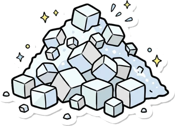 Sea salt crystals