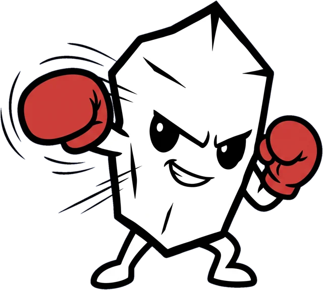 The salt crystal mascot, boxing and mma